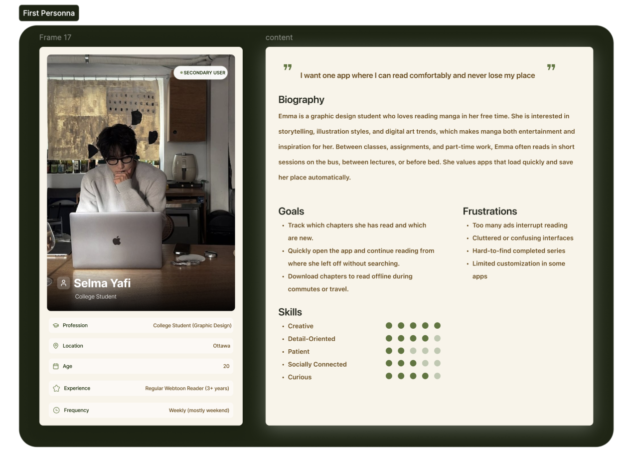Persona Selma Yafi — Creator